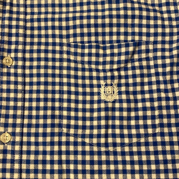 Chaps Shirt Blue Gingham XL - Picture 5 of 9